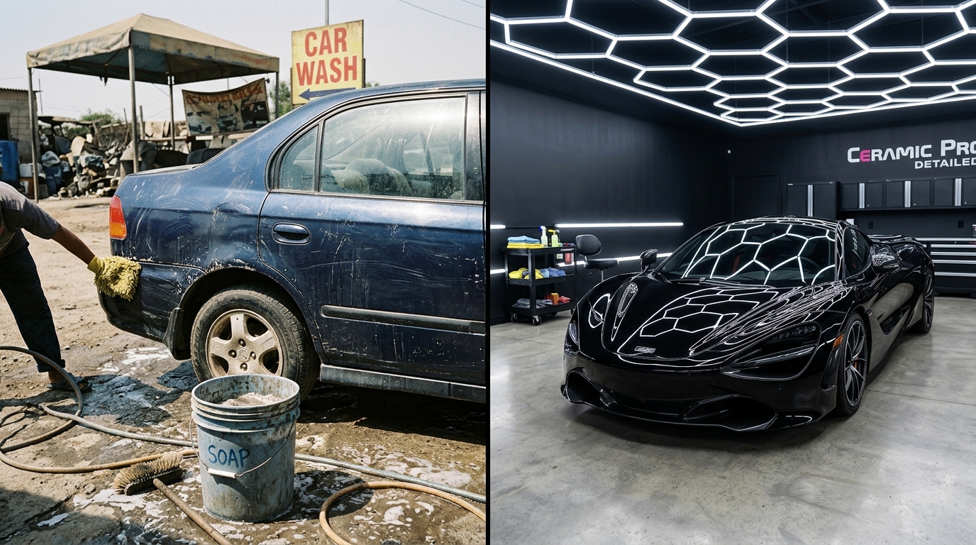 Car Detailing vs. Car Wash: The Difference and Why It Matters
